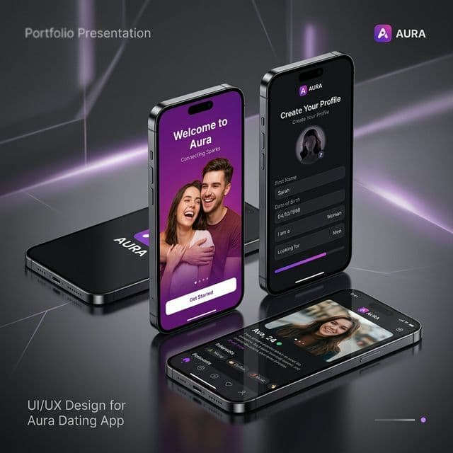Aura — AI-Powered Dating App — custom software project by Real Solutions PH, Philippines — screenshot 1